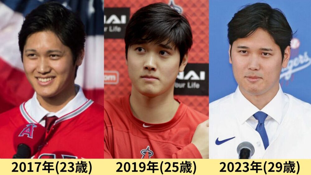 大谷翔平顔変わった