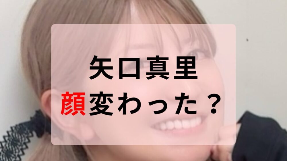 矢口真里　顔変わった